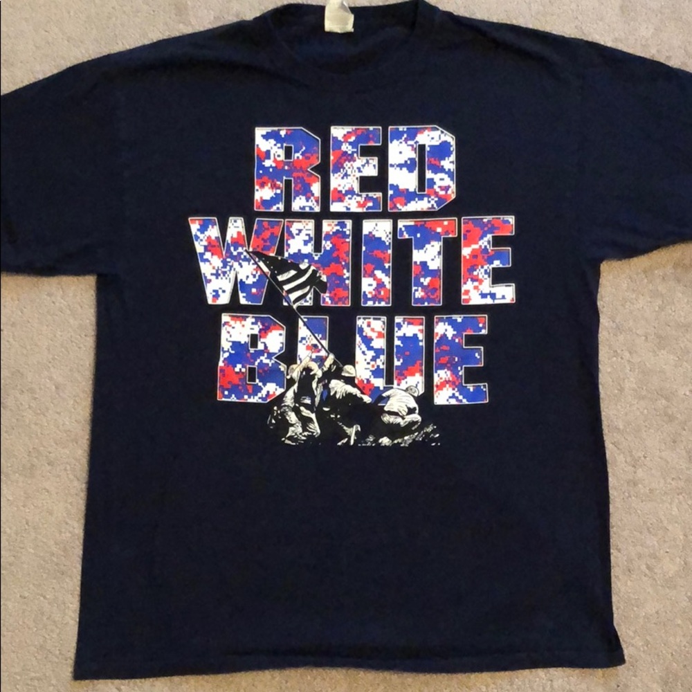 USA Red White Blue Tee